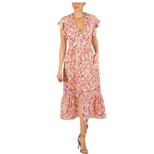 Julie Jordan Floral V-Neck Dress
